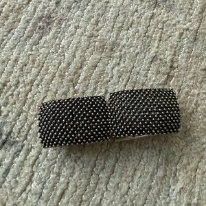 Black Studded Cuff Bracelet